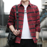 Men Shirts Long Sleeve Shirt Coat Loose