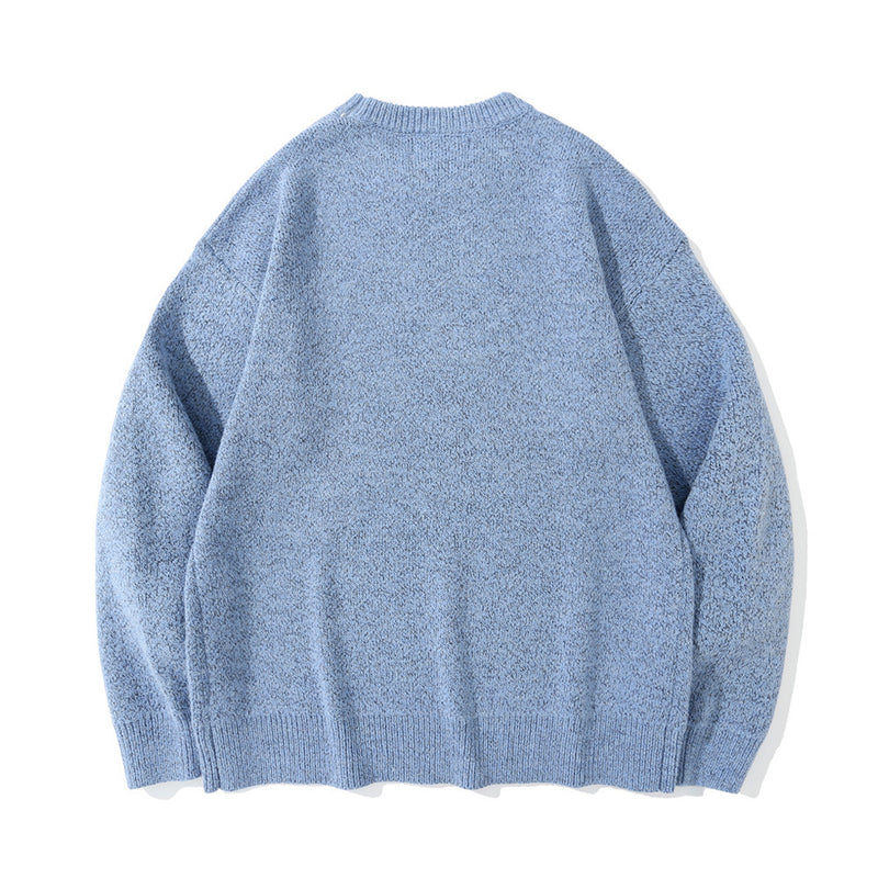 Men Sweater Cartoon Jacquard Sweater Men Fashion Brands round Neck Sweater Pullover