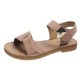 Women Open Toe Sandals Flats Summer Casual Roman Flat Heel Sandals