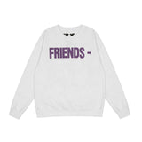Vlone Sweatshirt Letter Large V Round Neck Terry Sweater For Men