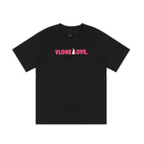 Vlone T Shirt Letter Print Rabbit Big V Men'S And Women'S Short-Sleeved T-Shirt