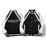 Cardigan Baseball Jacket Fog Compound Line Los Angeles 2022 Limited Leather Sleeve 3M Reflective Student Baseball Uniform