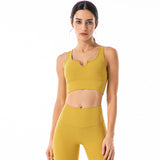 Underwear for Sweating V-Neckline Shockproof Push-up Workout Yoga Vest