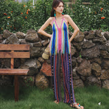 Coachella Music Festival Outfits Loose High Waist Chiffon Beach Pants for Women