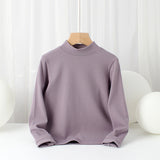 Children Long Sleeve Shirts Autumn Boy's Long-Sleeved T-shirt Warm