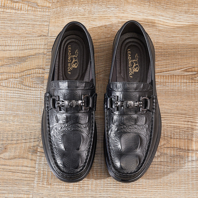 Men's Loafers Relaxedfit Slipon Loafer Men Shoes Spring Men's Leather Shoes Breathable