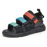 Mens Slide Spring And Summer Sandals Men'S Sandals Color Matching Student Soft Bottom Casual Sandals