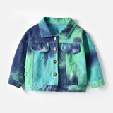 Children Jean Jackets Denim Jacket Children's Lapel Long Sleeve Denim Jacket