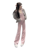Velour Tracksuit Wuuus Fall Winter Hooded Fried Street Sweater Pants Two-Piece Set