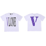 Vlone T Shirt Loose Men'S And Women'S Reflective T-Shirt Summer