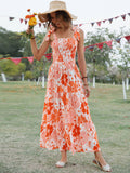 Nine Britton Dress Spaghetti-Strap Floral Print Swing Cake Dress