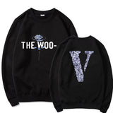 Vlone Sweatshirts Round Neck Sweater Printed Men'S And Women'S Loose