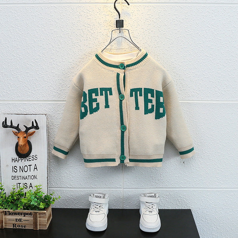 Toddler Boys Jackets Children's Clothing Boys' Sweater Coat Spring and Autumn Knitted