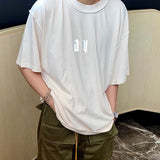 Askyurself T Shirt Short Sleeve Worn Looking Washed-out T-shirt Men and Women