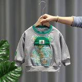 Toddler Boys Sweater Suit Spring and Autumn Season Red Gym Clothes