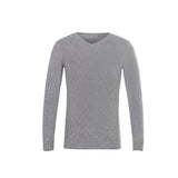 Men's Sweatshirt Fall Winter Men V-neck Slim Fit