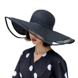 Big Hats Hat Female Summer Sun Protection Sunshade Big Brim Straw Hat Beach Hat