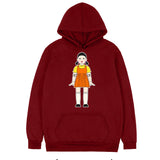 Squid Game Costume round Six Wooden Printed Pullover Hoodie