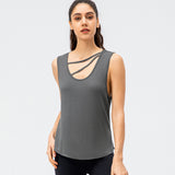 Moisture Wicking Tank Top Loose Yoga Vest Breathable