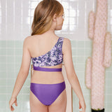 Children Swimsuit Swimsuit One Shoulder Casual Fashionable Girl Swimwear