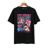 Vlone T Shirt Spring And Summer Spray Flower Portrait Short Sleeve