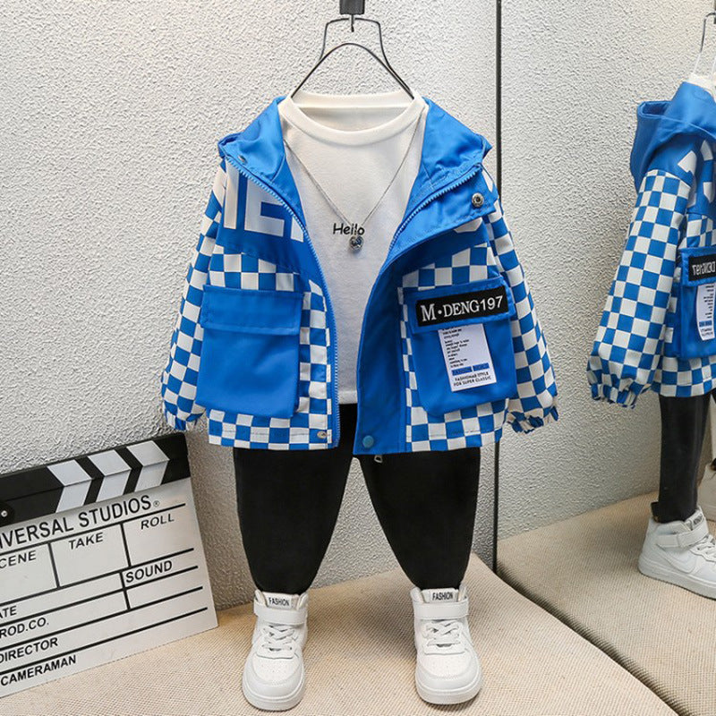 Toddler Boys Jackets Boy's Spring Coat Hooded Clothes