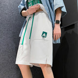 Men White Shorts Sports Shorts Summer Loose Shorts Sports Casual
