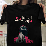 Squid Game Costume Game Printed Short-Sleeved T-shirt