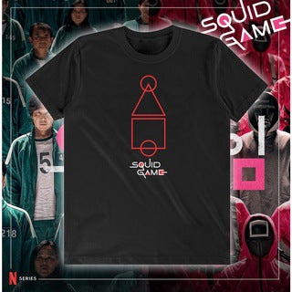 Squid Game Costume round Six Graphic Printed Short-Sleeved T-shirt