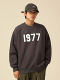 Men Sweatshirts All-Match College Style Anti-Aging Casual Loose Thread