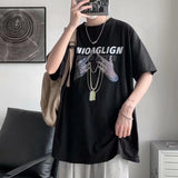 Men T-Shirts Loose Printed I Half Sleeve