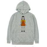 Squid Game Costume round Six Wooden Printed Pullover Hoodie