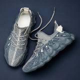 designer Sneaker Shoes Summer Breathable Men's Casual Sneakers Low Top Solid Color Running Shoes