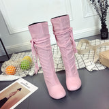 Beth Dutton Shoes Autumn and Winter Large Size Long Suede Martin Boots Long Boots