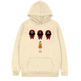Squid Game Costume One Two Three Wooden Man Hooded Sweater