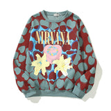 Nirvana Hoodie Justin Biber Hip Hop Angel Heart Printing Sweater