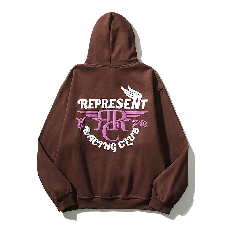 Kanye West Sunday Service Hoodie Letter Stereo Puff Print Velvet Padded Hooded Sweatshirt Loose