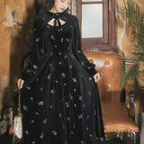 Coachella Music Festival Outfits Vintage Black Cheongsam Dress