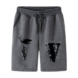 Vlone Shorts Summer Printed Casual Loose Plus Size Sports