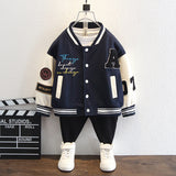 Toddler Boys Jackets Boys' Suit Spring and Autumn Baseball Uniform Gym Clothes
