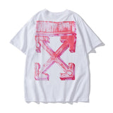 Off White T Shirt Spring And Summer Youth Cotton Short Sleeve Loose Arrow Cotton Tshirt Owt
