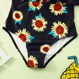 Children Swimsuit Printed Ruffles Children's Swimsuit