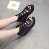 Platform Heels for Women Summer Peep Toe Hollow Sandals