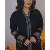 African Dashiki Dress Women Coat Dress Black
