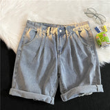 Men Denim Shorts Men's Summer