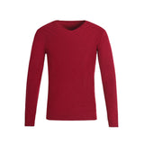 Men's Sweatshirt Fall Winter Men V-neck Slim Fit