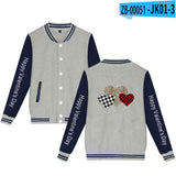 Valentine's Day Jacket Winter Thermal Fleece Sports and Leisure Baseball Uniform