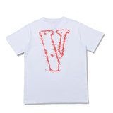 Vlone T Shirt Large V Printed Short-Sleeved T-Shirt Hip Hop Ji