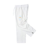 Man Fall Outfis Simple Bear Embroidery Unisex Style Track Sweatpants Loose Street Casual Pants