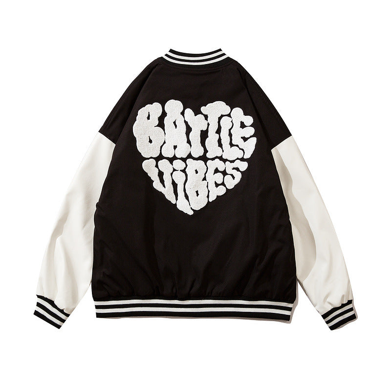 Man Fall Outfits Vintage Jacket Autumn and Winter Baseball Jacket